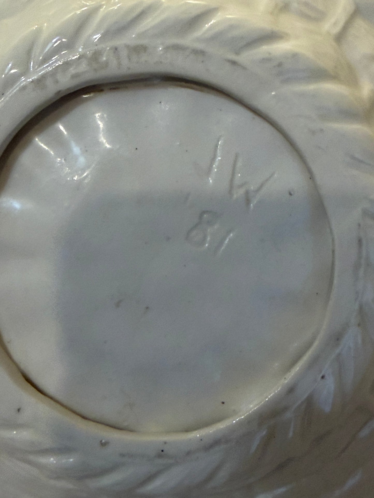 White Ceramic Basket