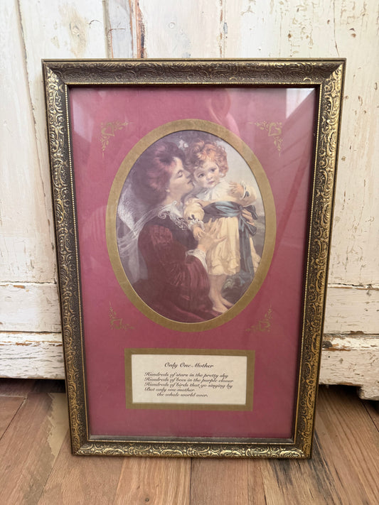 Framed Only One Mother Print