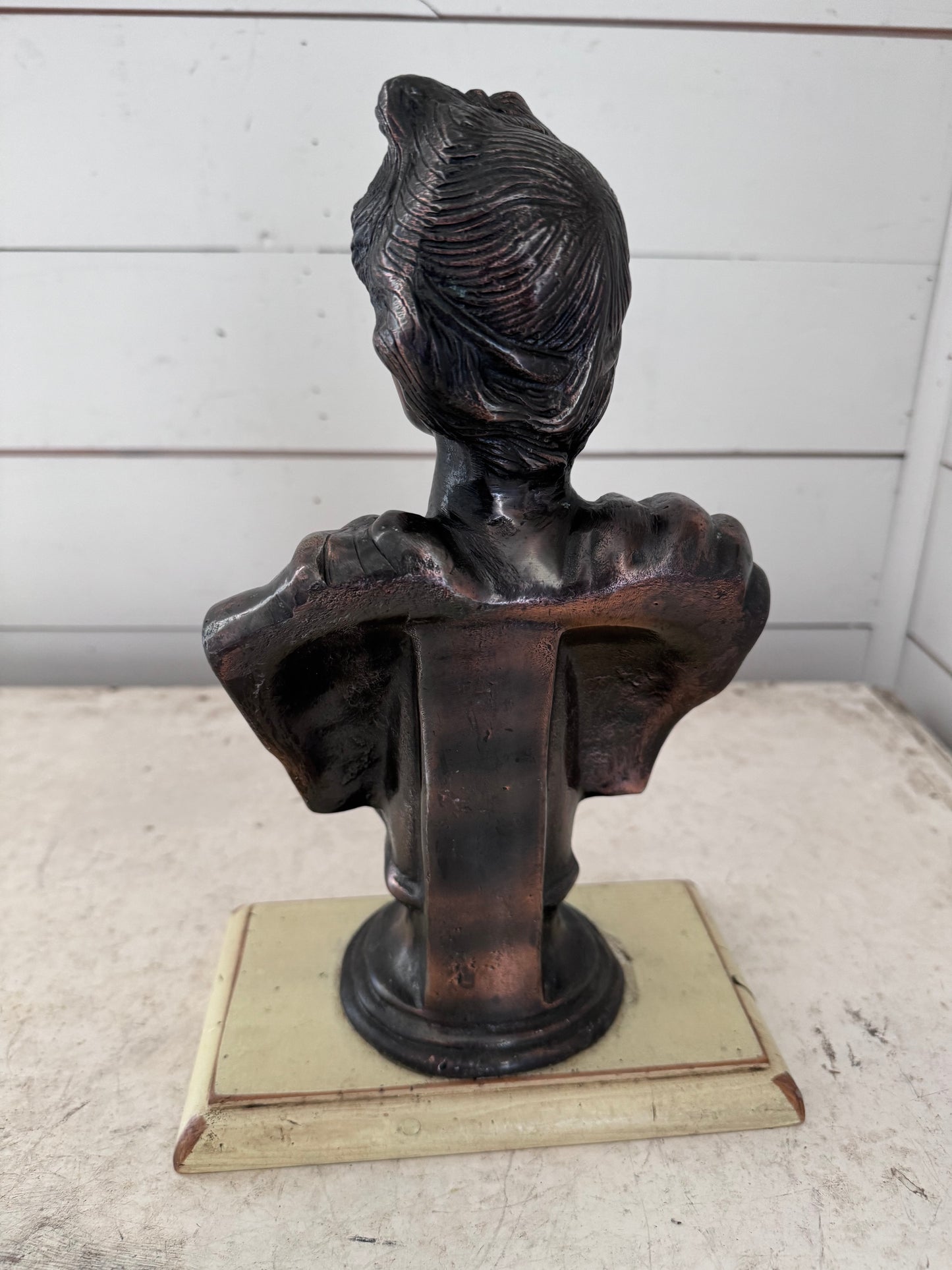 Vintage Bust with wood base