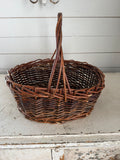 Vintage Wicker Gathering Basket