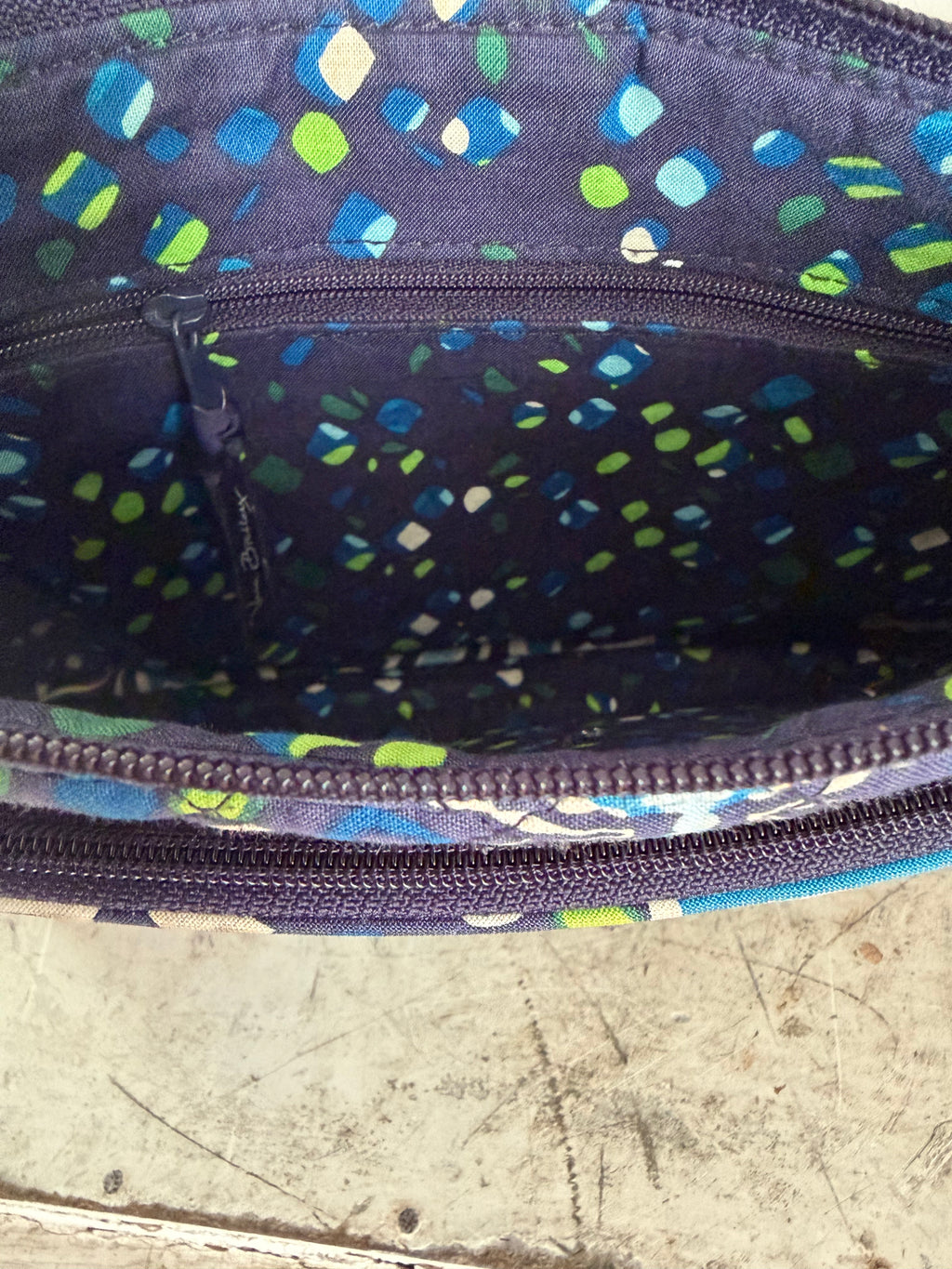 Vera Bradley Cross Body Bag - Ink Blue Pattern