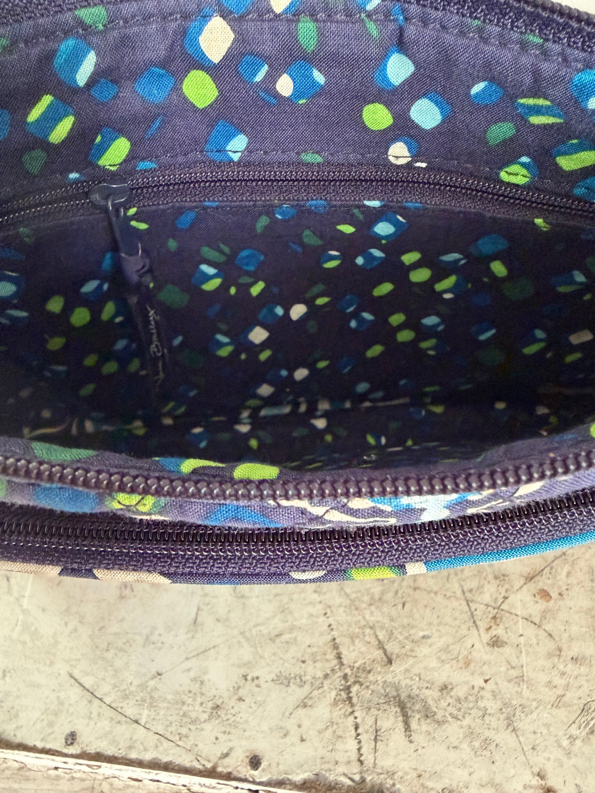 Vera Bradley Cross Body Bag - Ink Blue Pattern