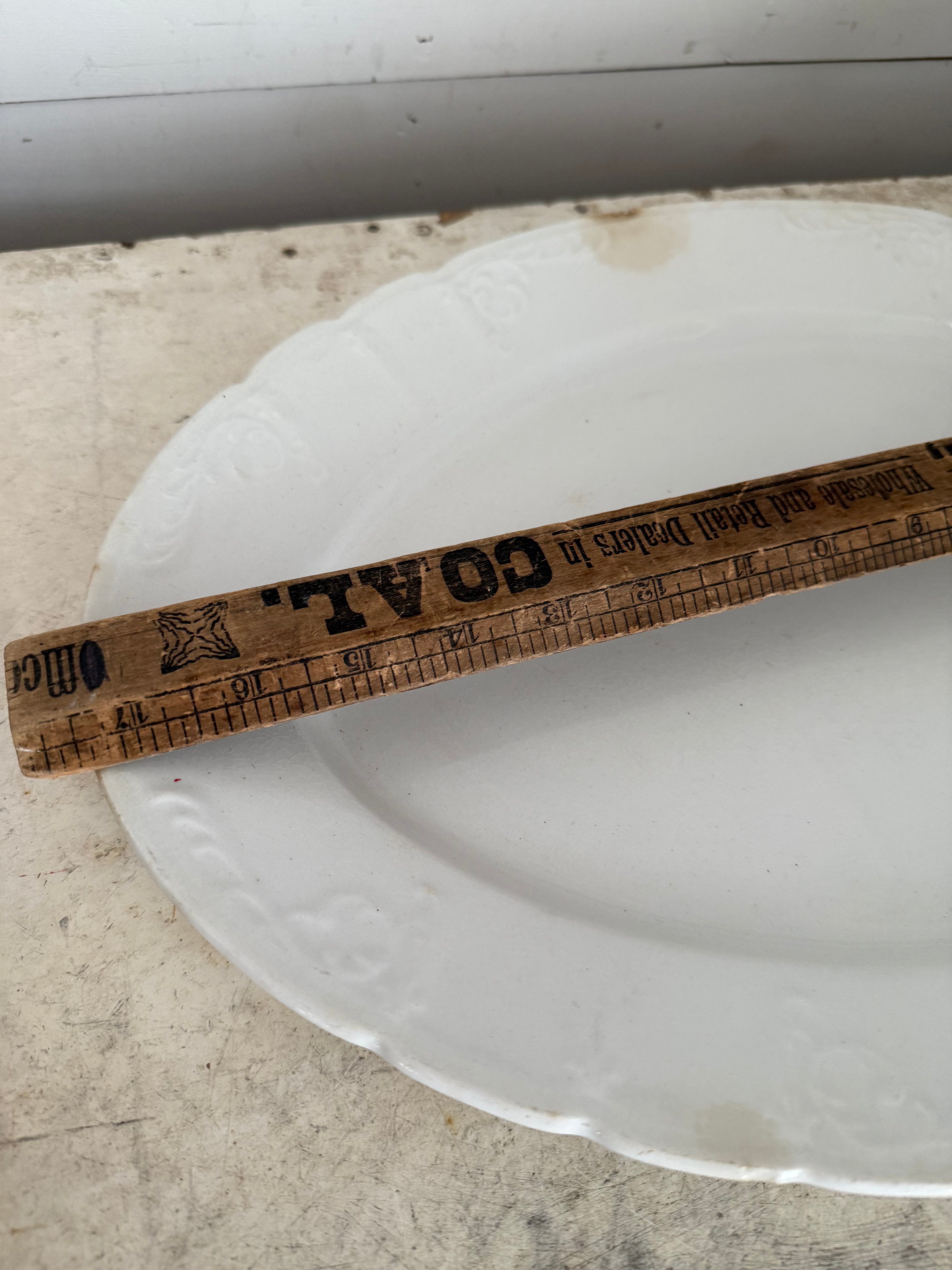 White Platter with age