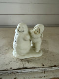 Department 56 Snowbabies bisque porcelain figurine Christmas holiday decor "You Need Wings Too" 68818 Winter Tales
