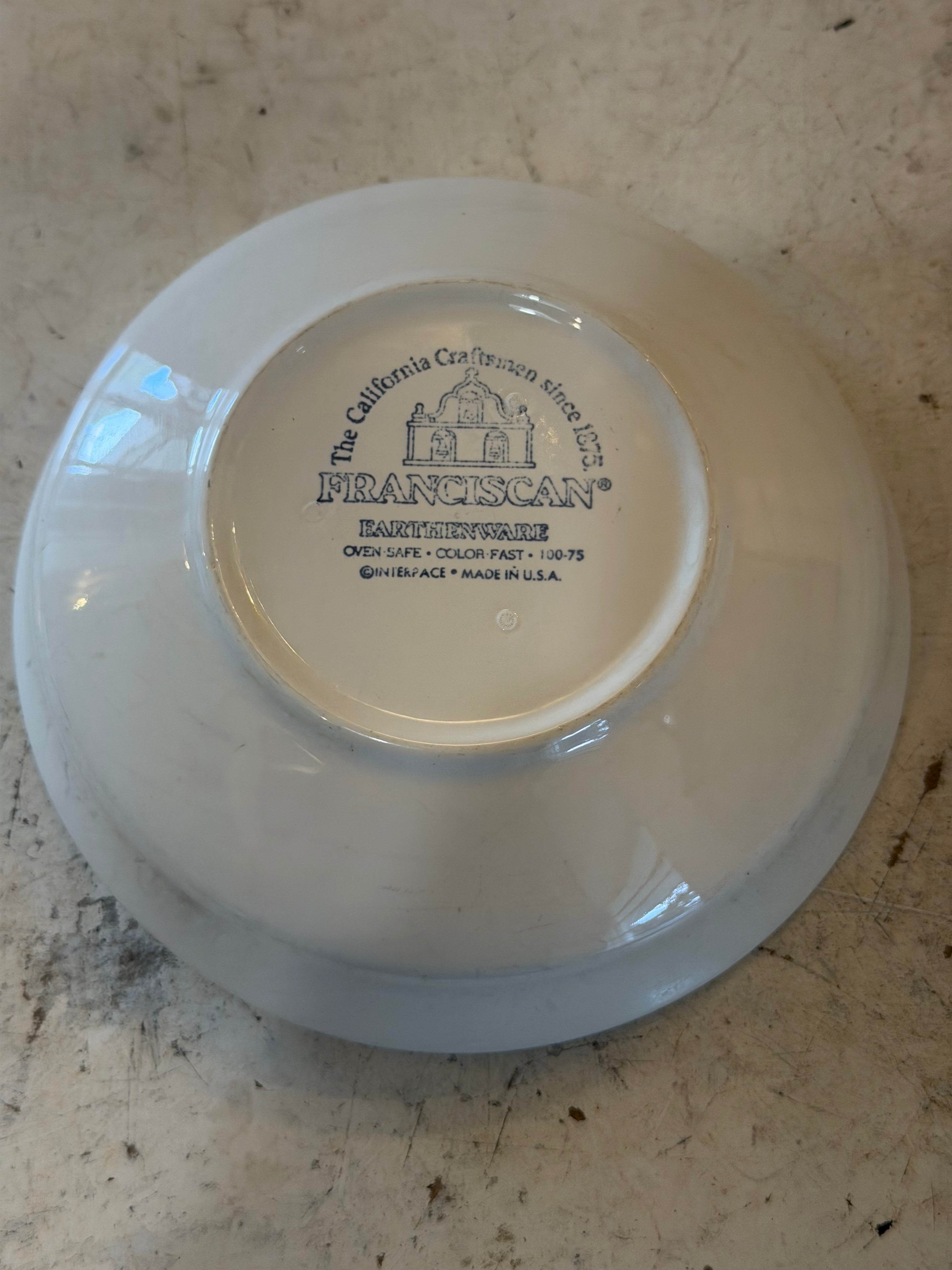 1970s Franciscan Floral Cereal Bowl - Sold Individually