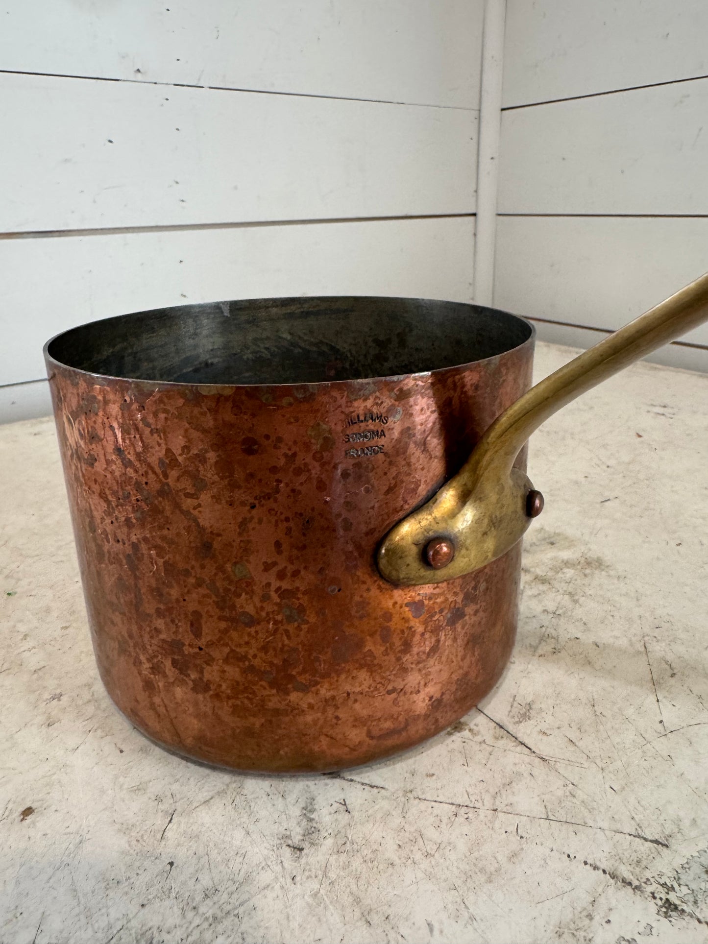 Vintage Williams Sonoma France Copper Pan 6” across - needs tinned ...