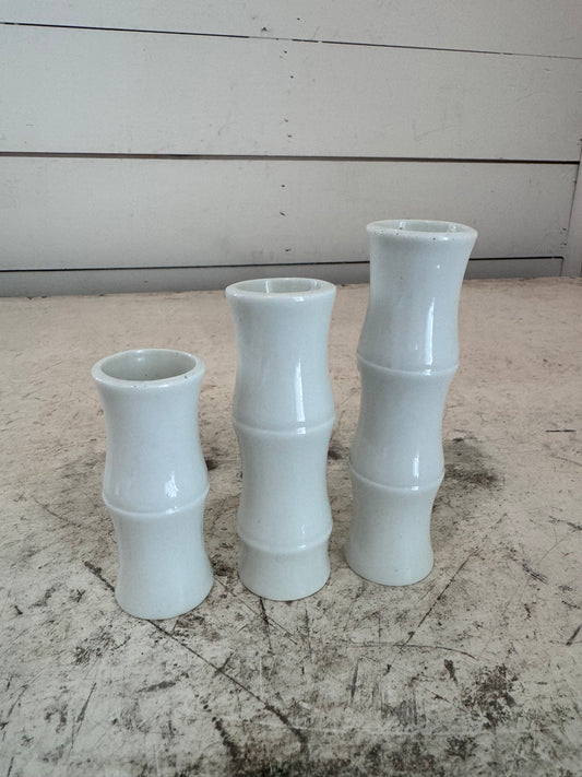 Set of 3 Japanese Bud Vases