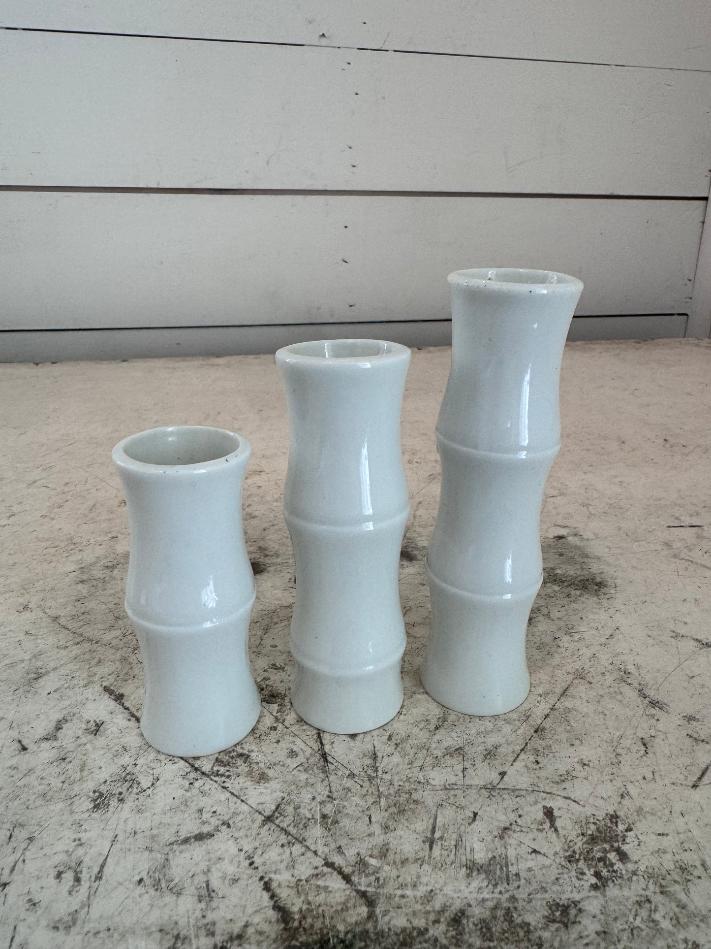 Set of 3 Japanese Bud Vases