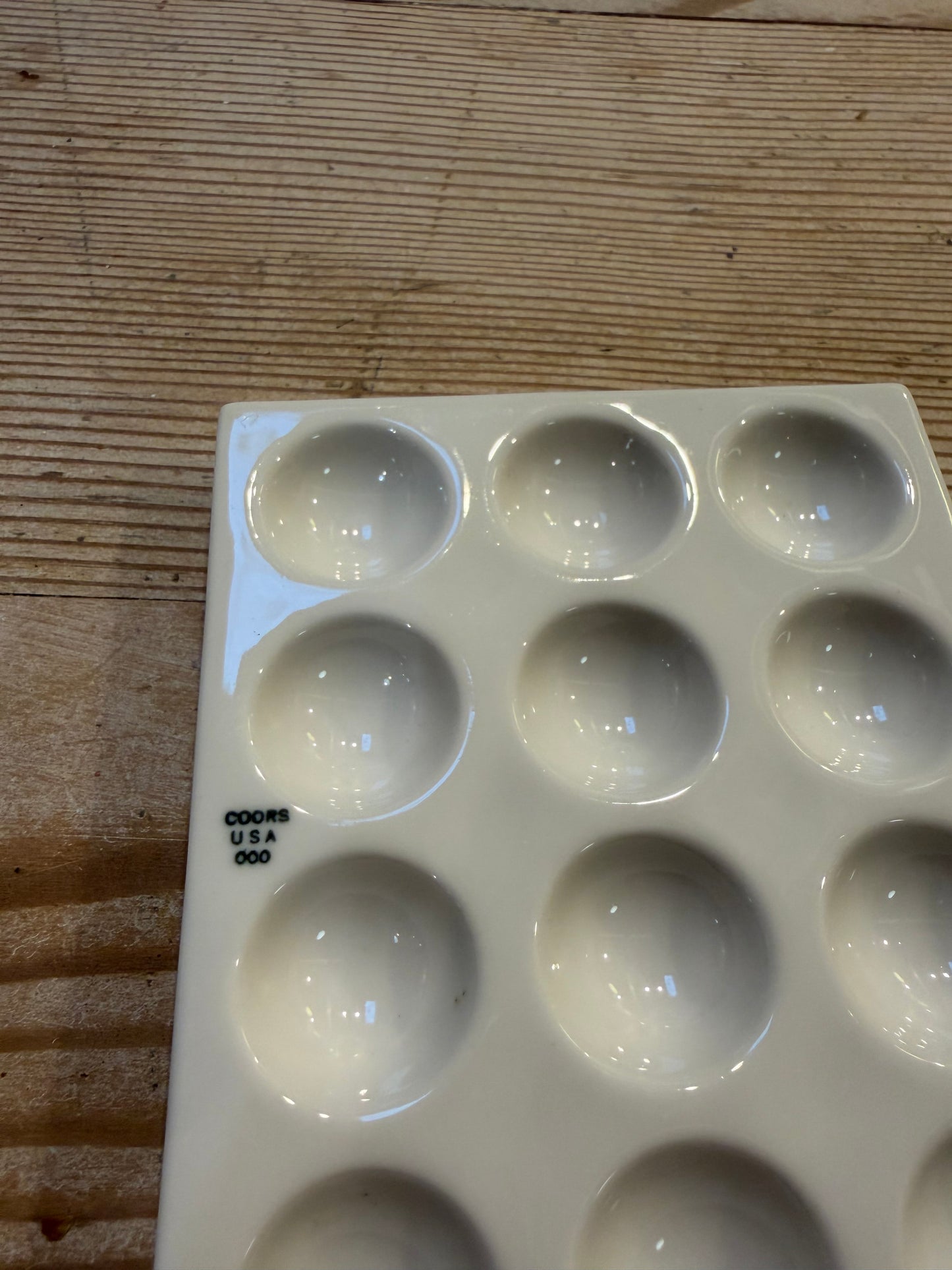 Vintage Coors USA porcelain spot plate