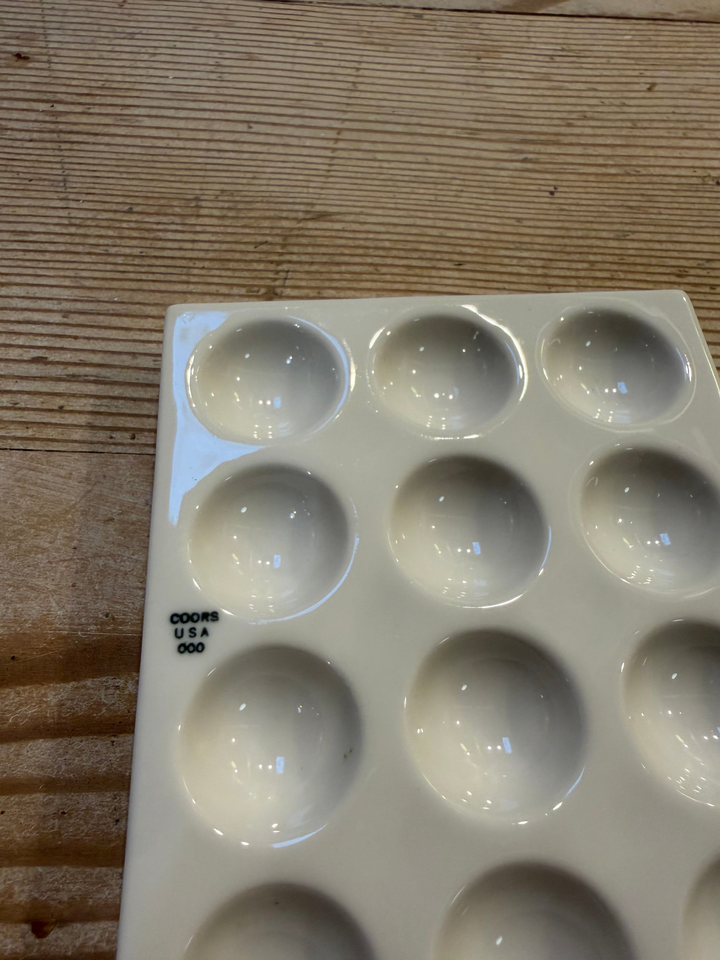 Vintage Coors USA porcelain spot plate