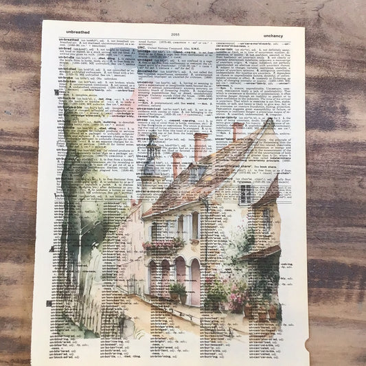Country Cottage Dictionary Page