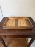 Slatted Rustic Wood Tray Will get makeover