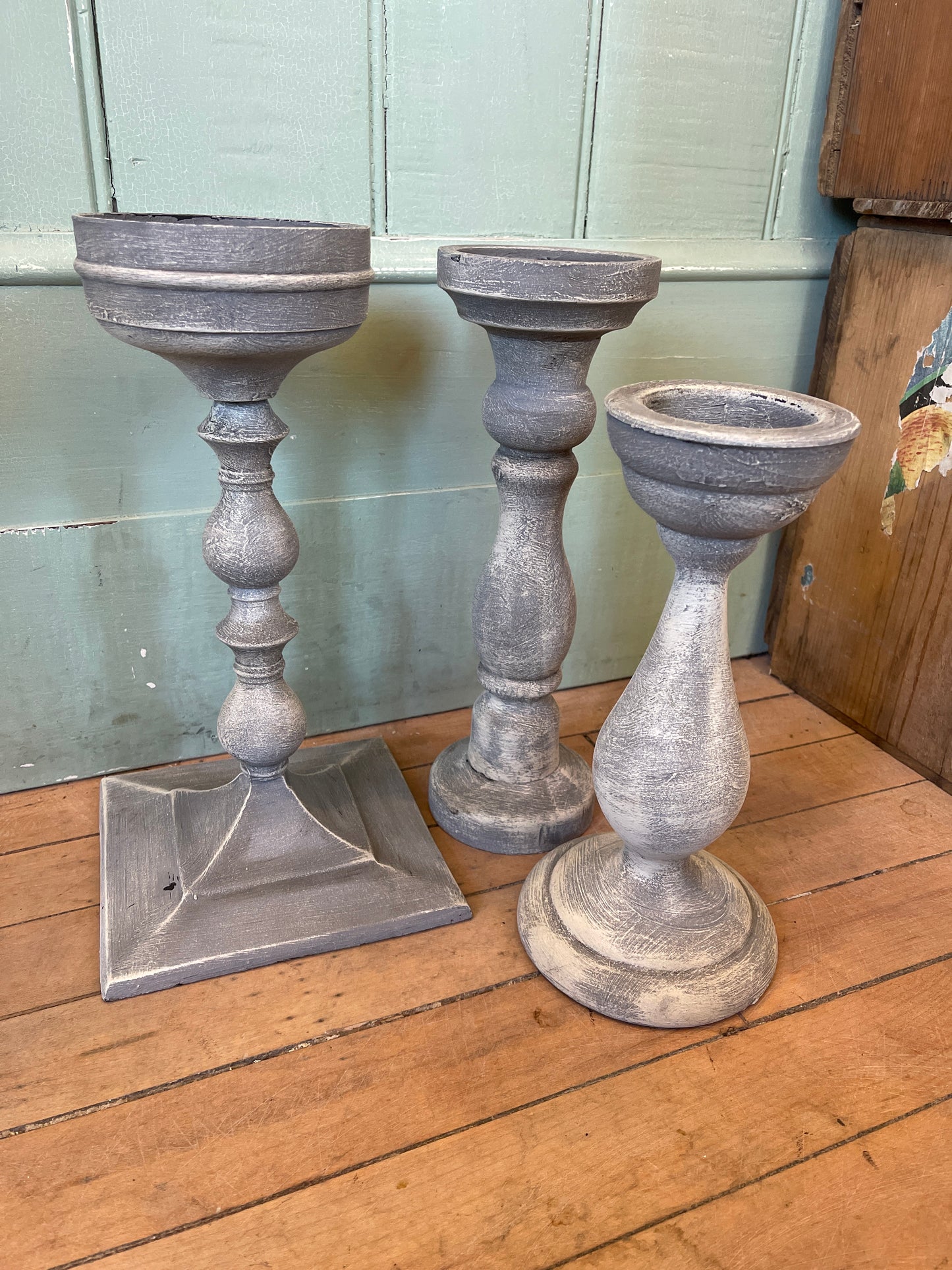 Candlesticks hand painted - Set A