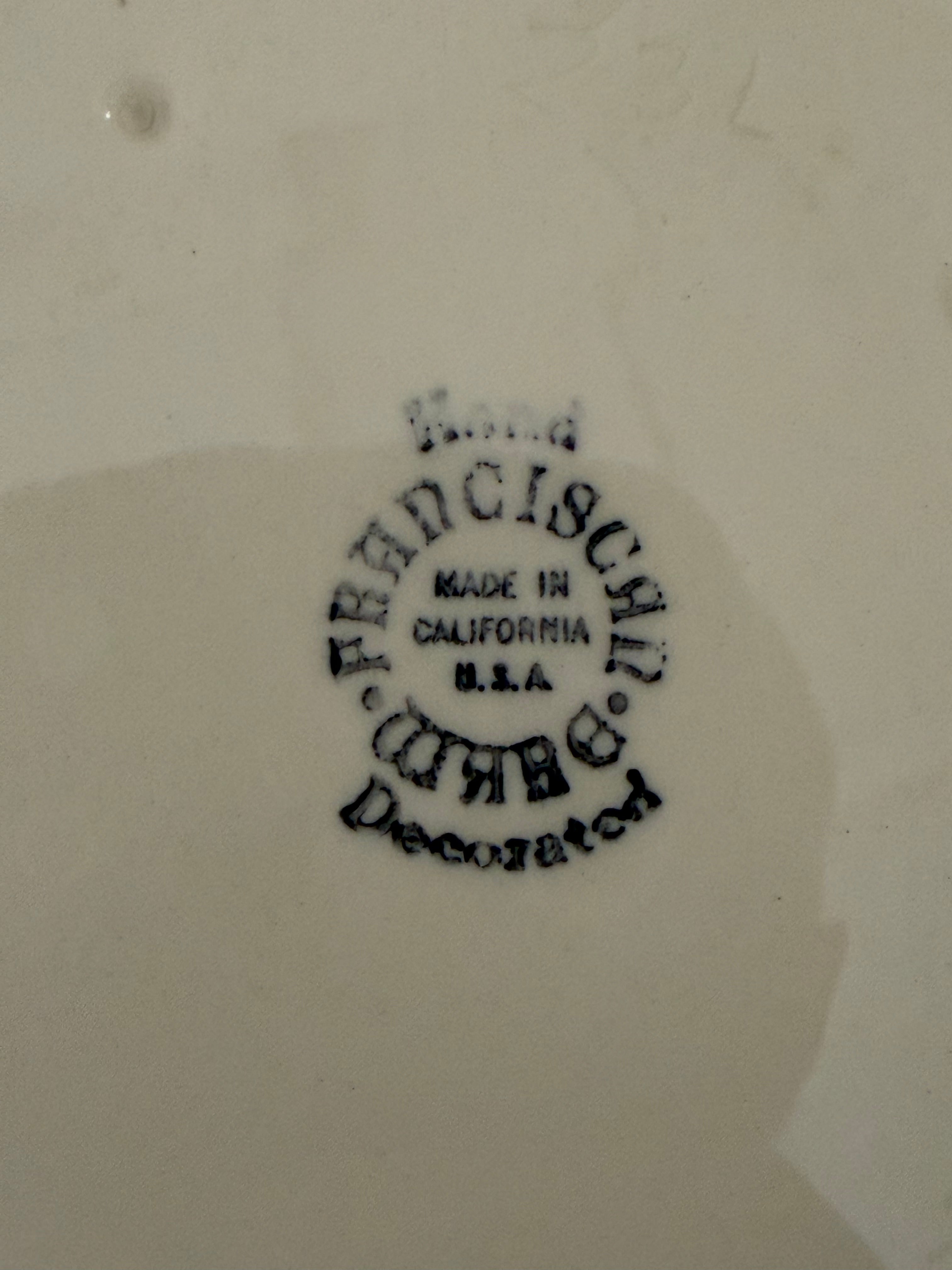 FRANCISCAN APPLE Pattern 10" DINNER PLATES USA and England