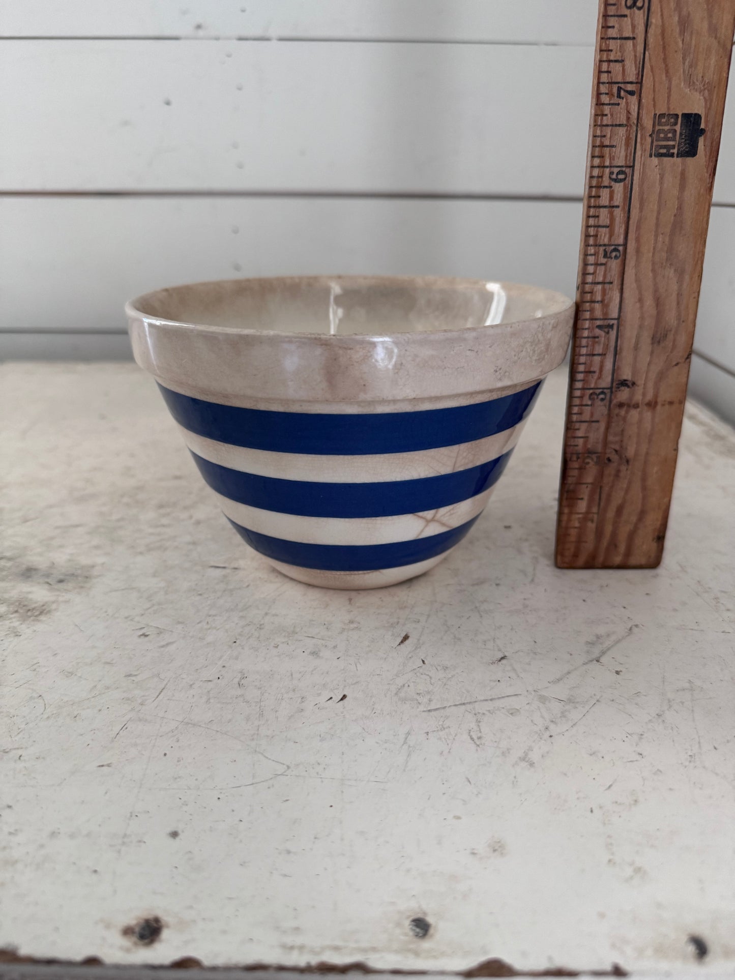 Early Cornishware Pudding Bowl