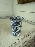 Crow Canyon Enamelware, Marble, 14 oz Tumbler Drinking Cup