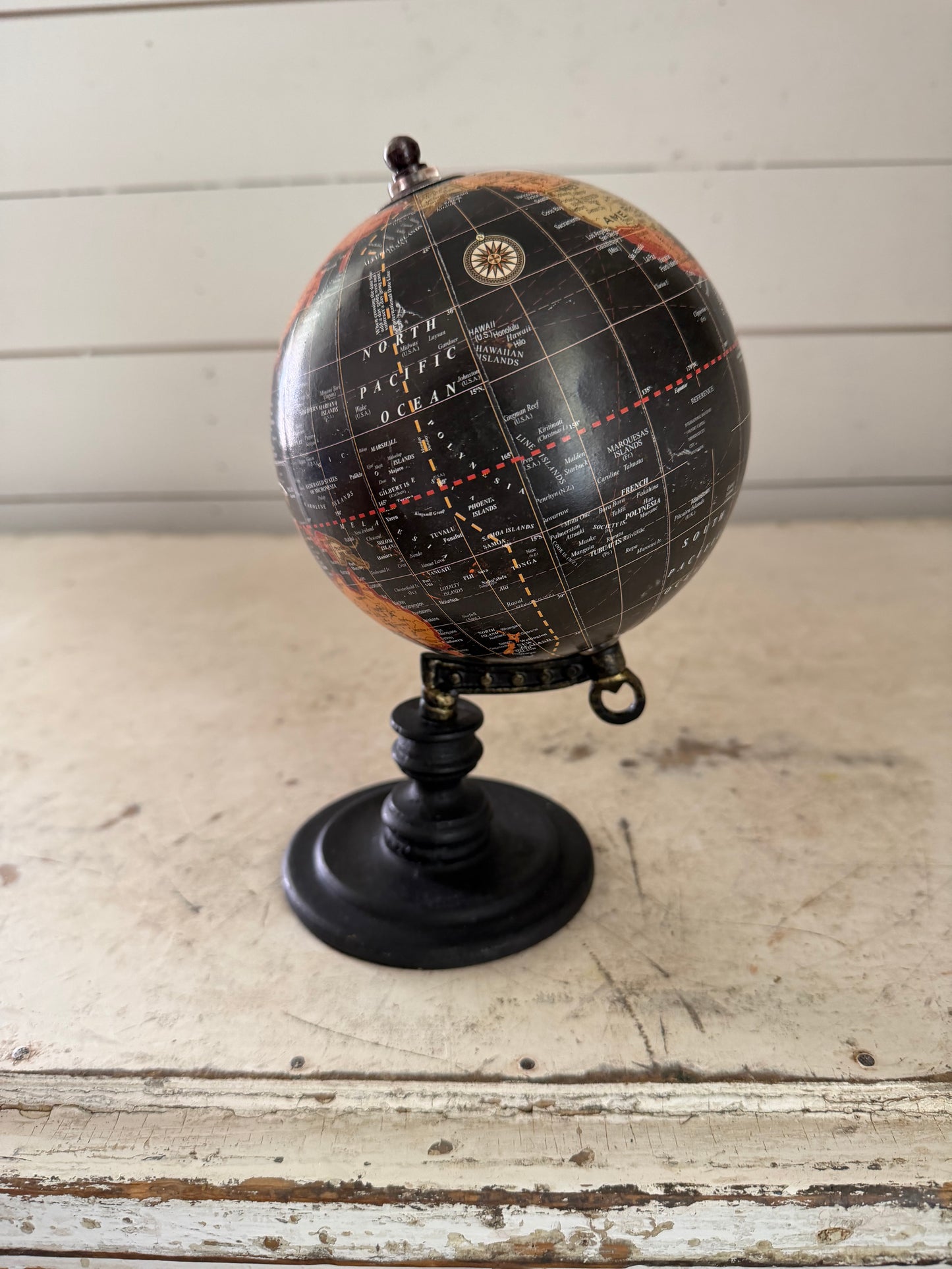 Offset Globe on a pedestal