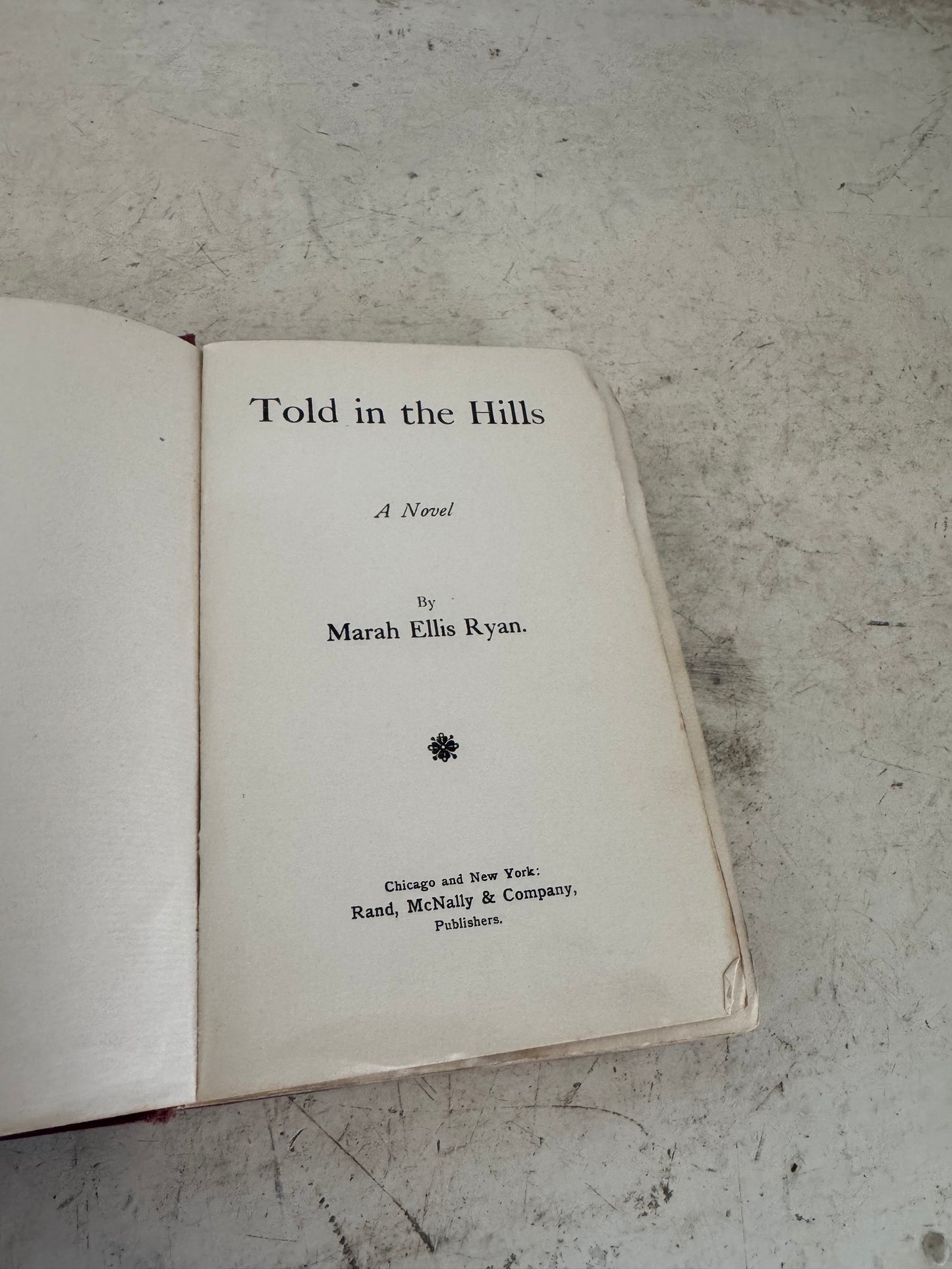 Told in the hills - antique book 1890