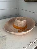 Vintage Treasure Craft Sombrero Cowboy Hat Chip and Dip Large Serving Bowl Dish USA