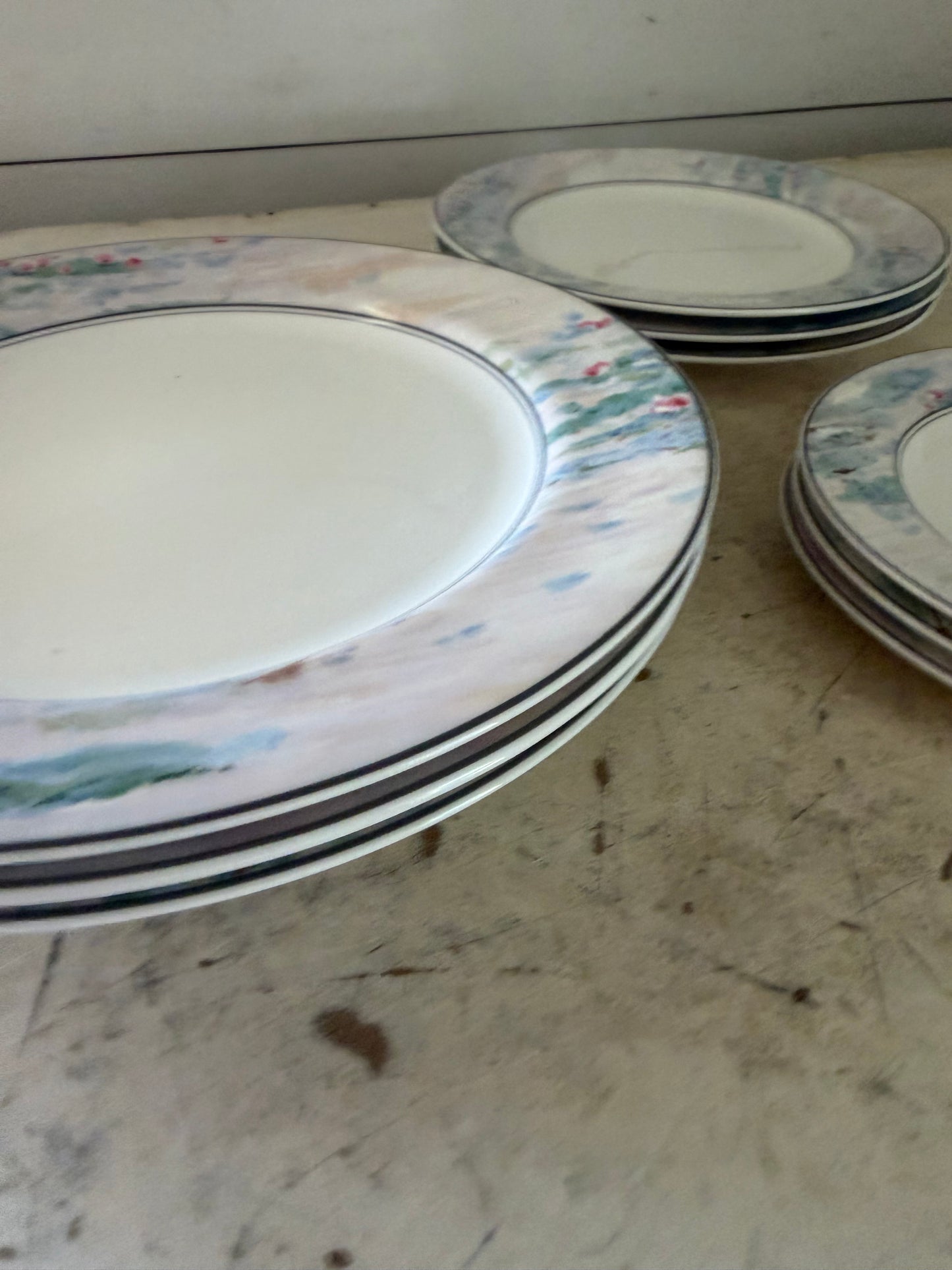Mikasa Maxima Monet/ impressionistic pastel plates sold individually