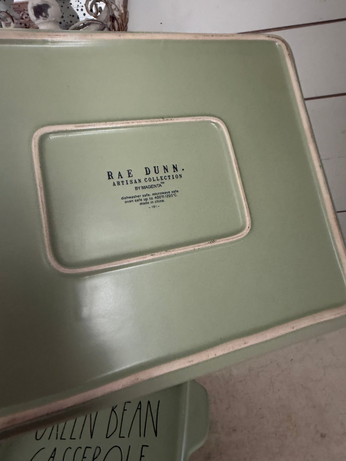 Rae Dunn Green Bean Casserole Dish Sold Individually