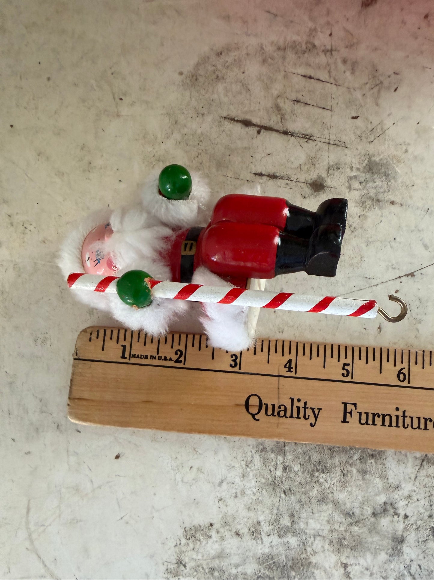 Vintage wood shelf sitter, Santa