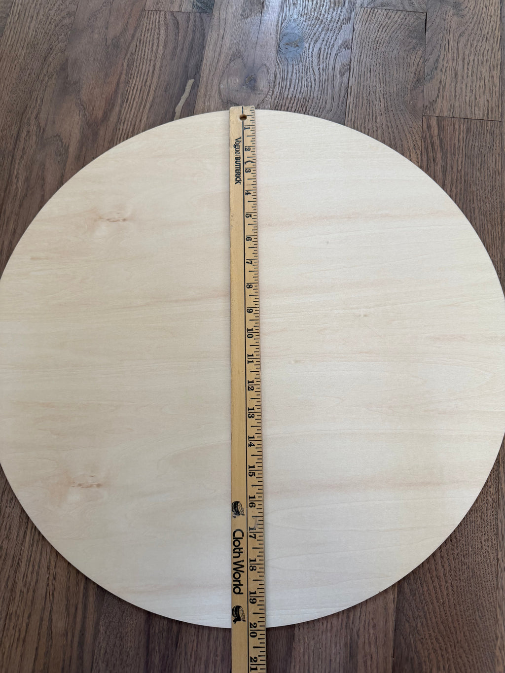 Wood round will get art and makeover