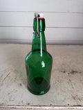 Green Glass Swing Top Bottle