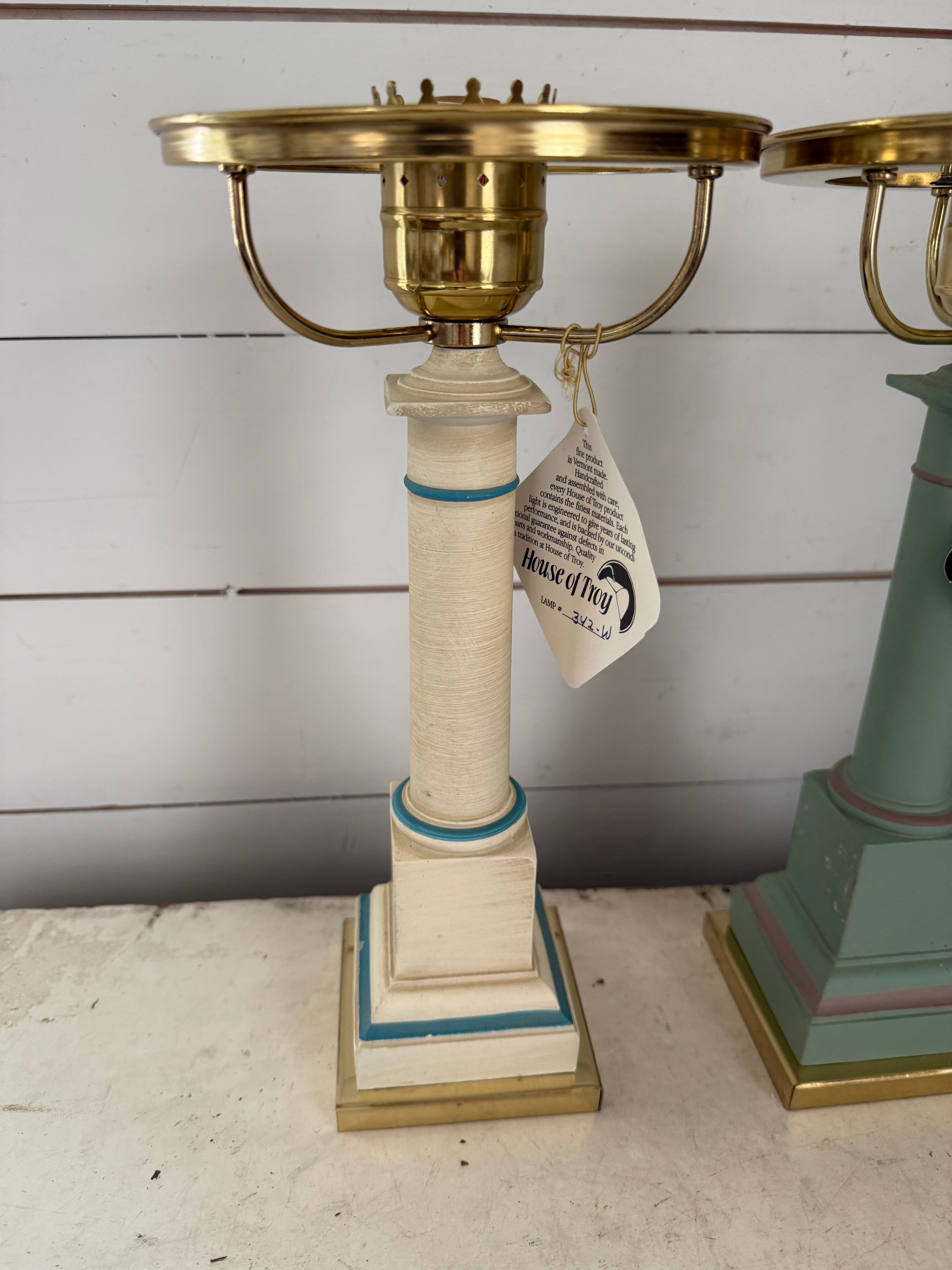 Vintage House of Troy Handmade in USA Lamp - sold Individually - as is - new old stock with light scratches need felt on bottom