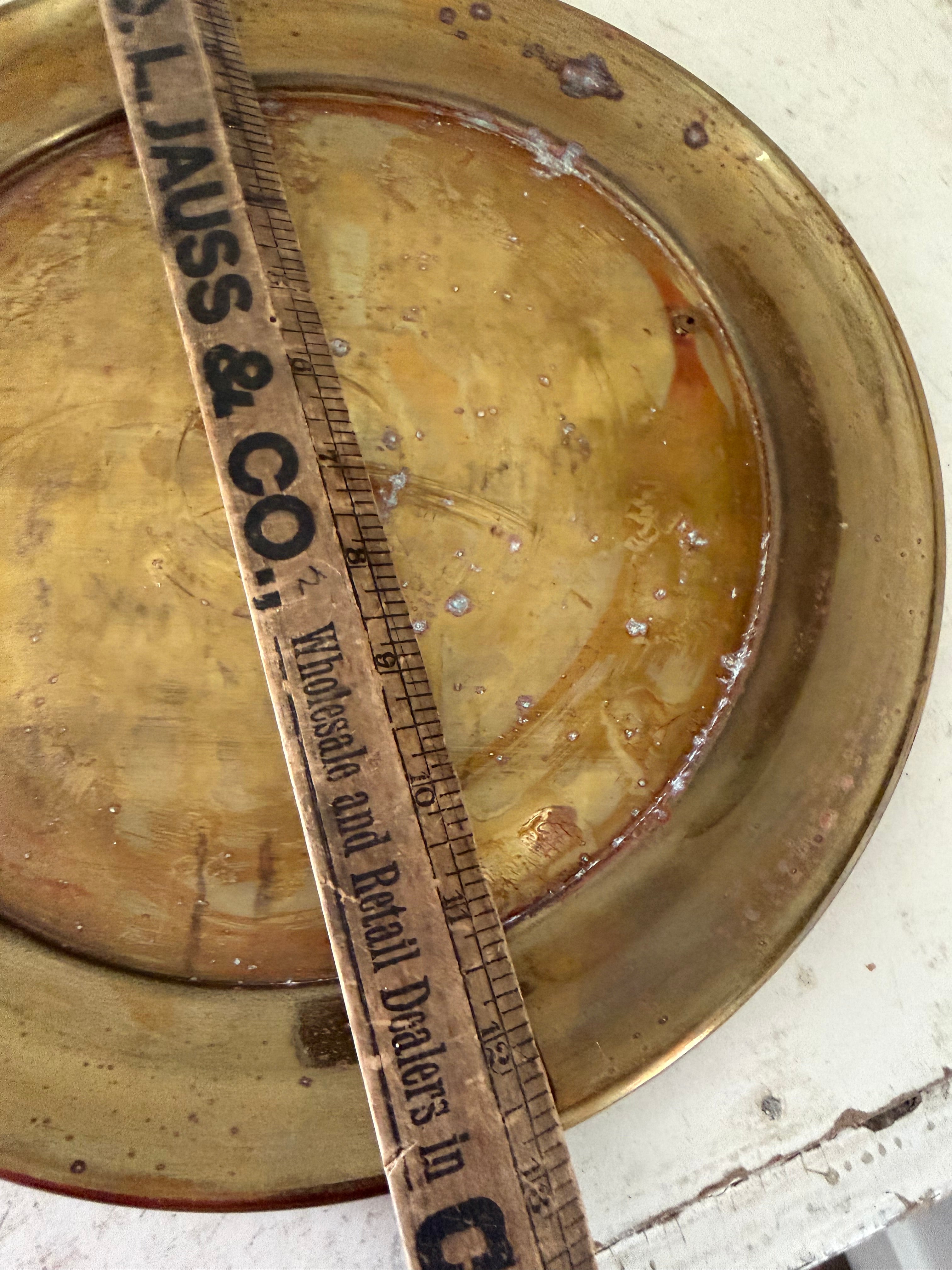 Vintage brass charger sold individually