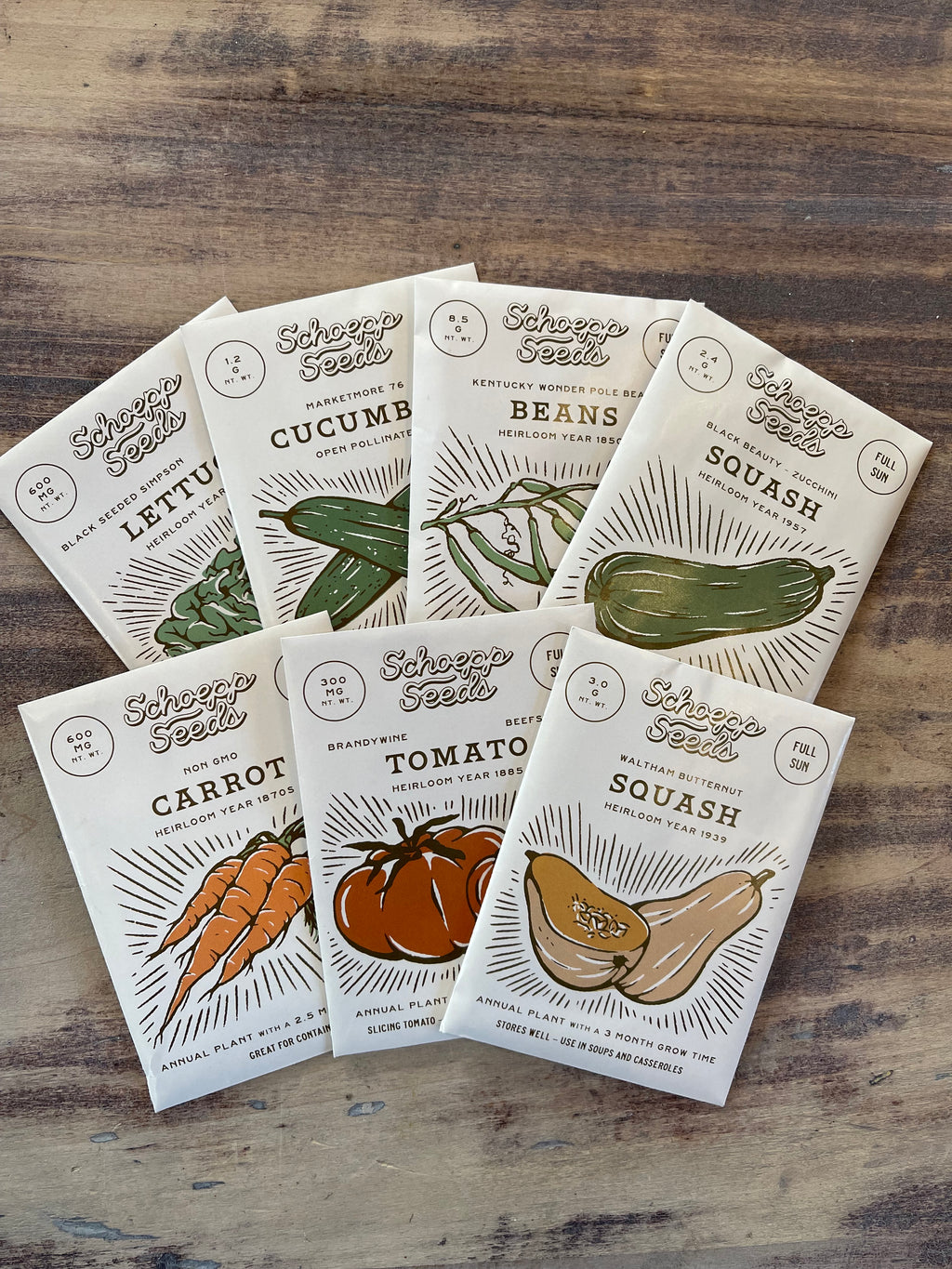 Schoepp Heirloom / Open Pollenated Seeds