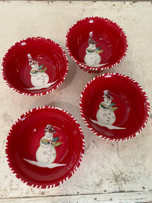 Christmas Tracy Porter ~ Jolly Ol' Snowy Snowman Bowls sold individually