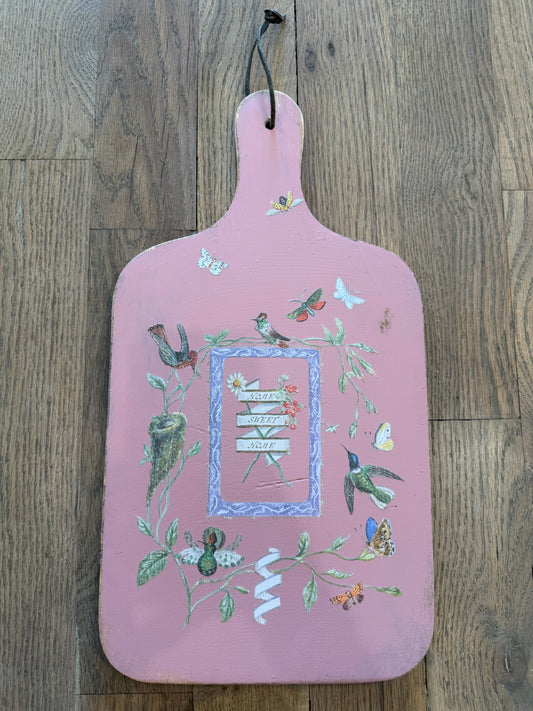 Hand Painted acutting board 17”