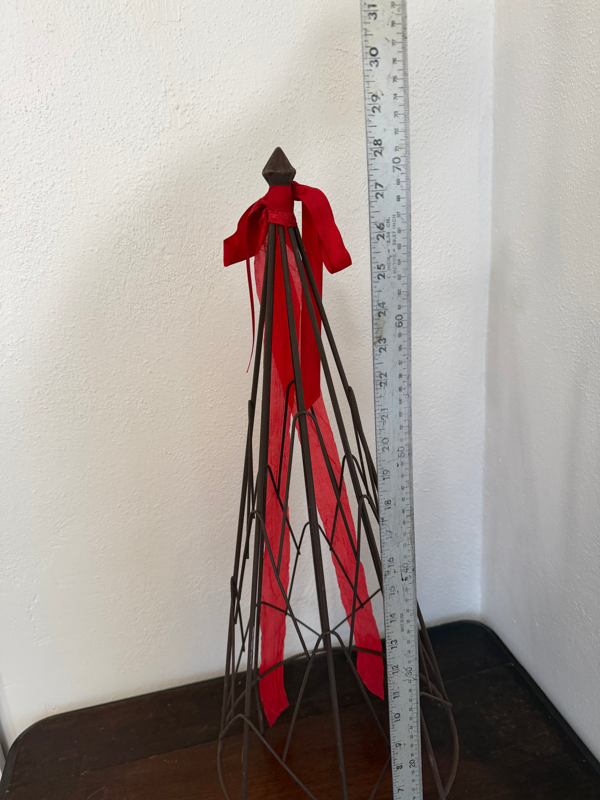 Large Metal Obelisk Topiary Form