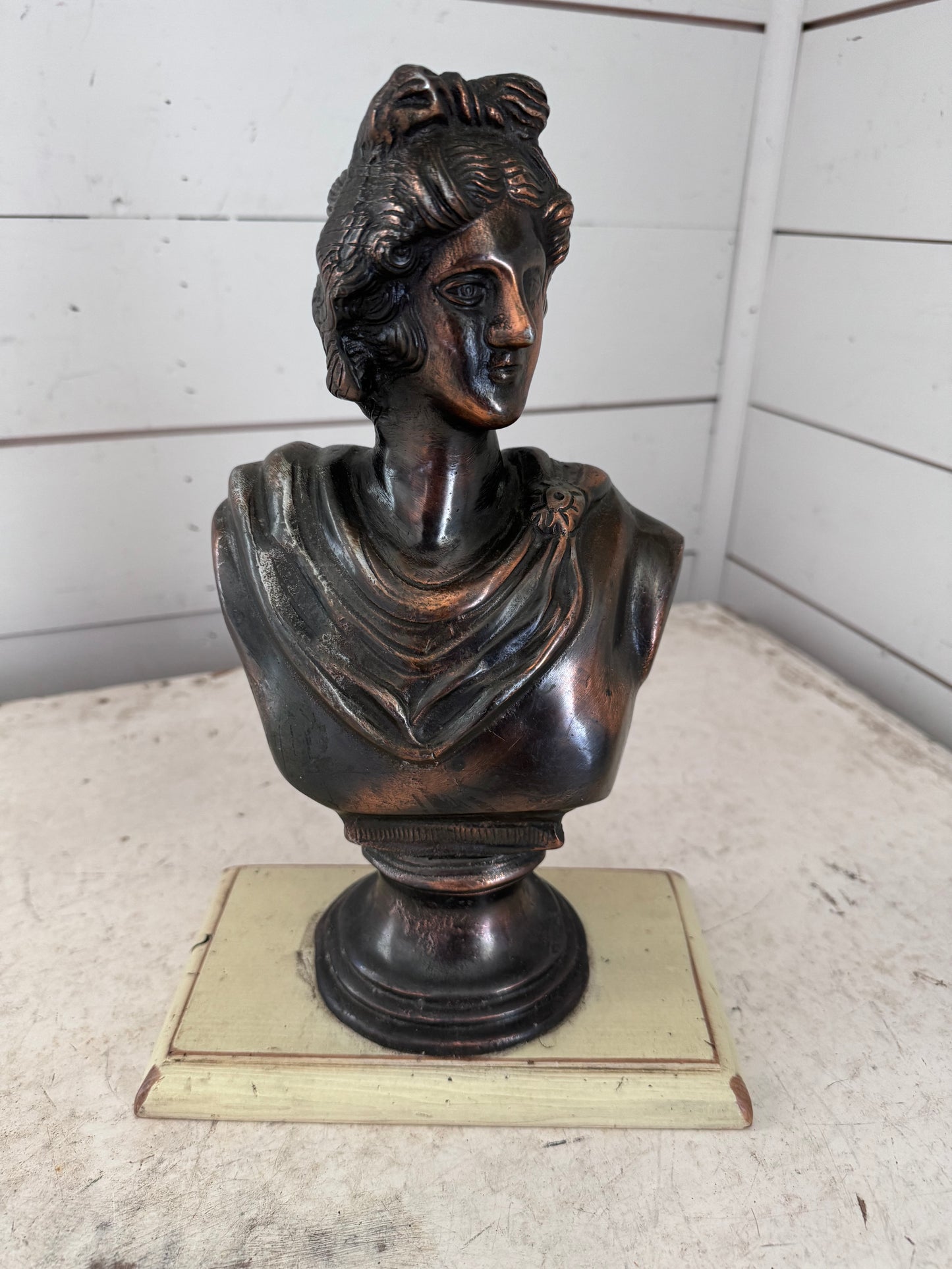 Vintage Bust with wood base