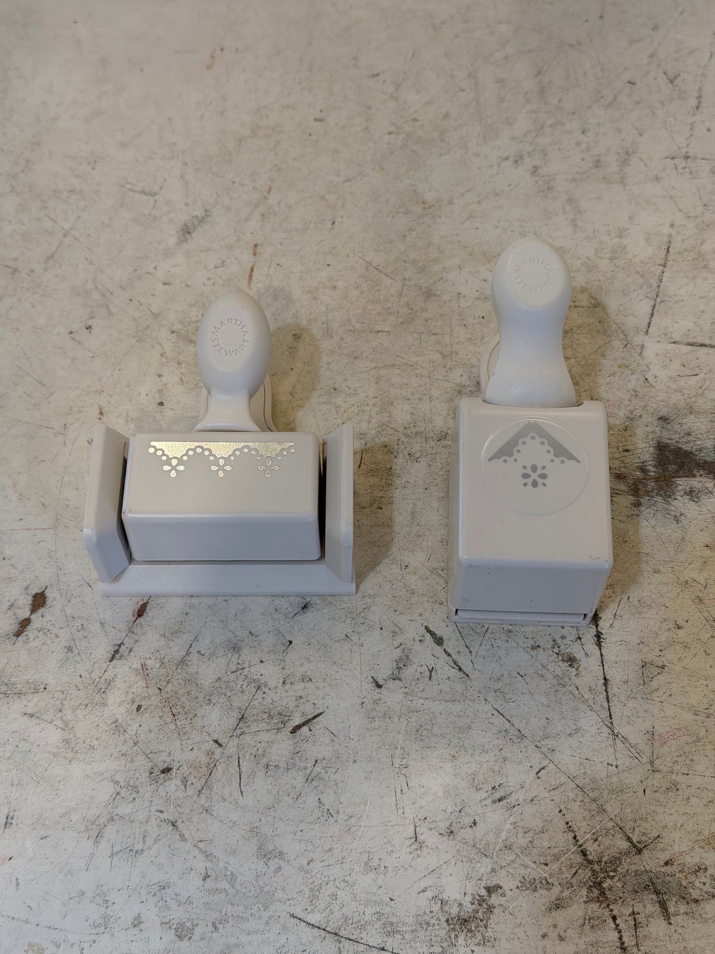 Martha Stewart Punch Around the Page Set 2 Punches Eyelet Lace #8b