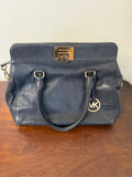 Blue Leather Michael Kors Astrid Satchel