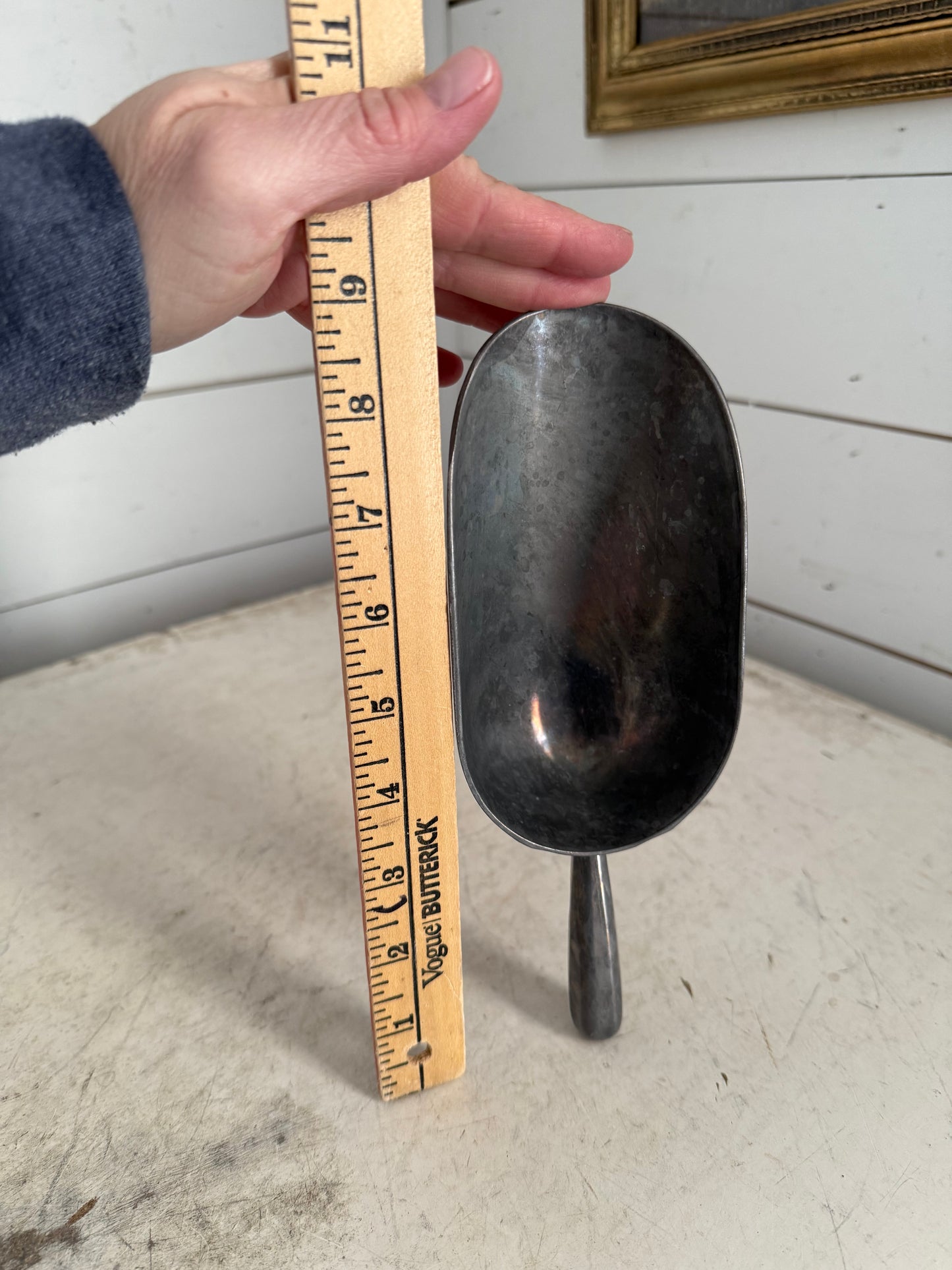 Vintage aluminum Scoop