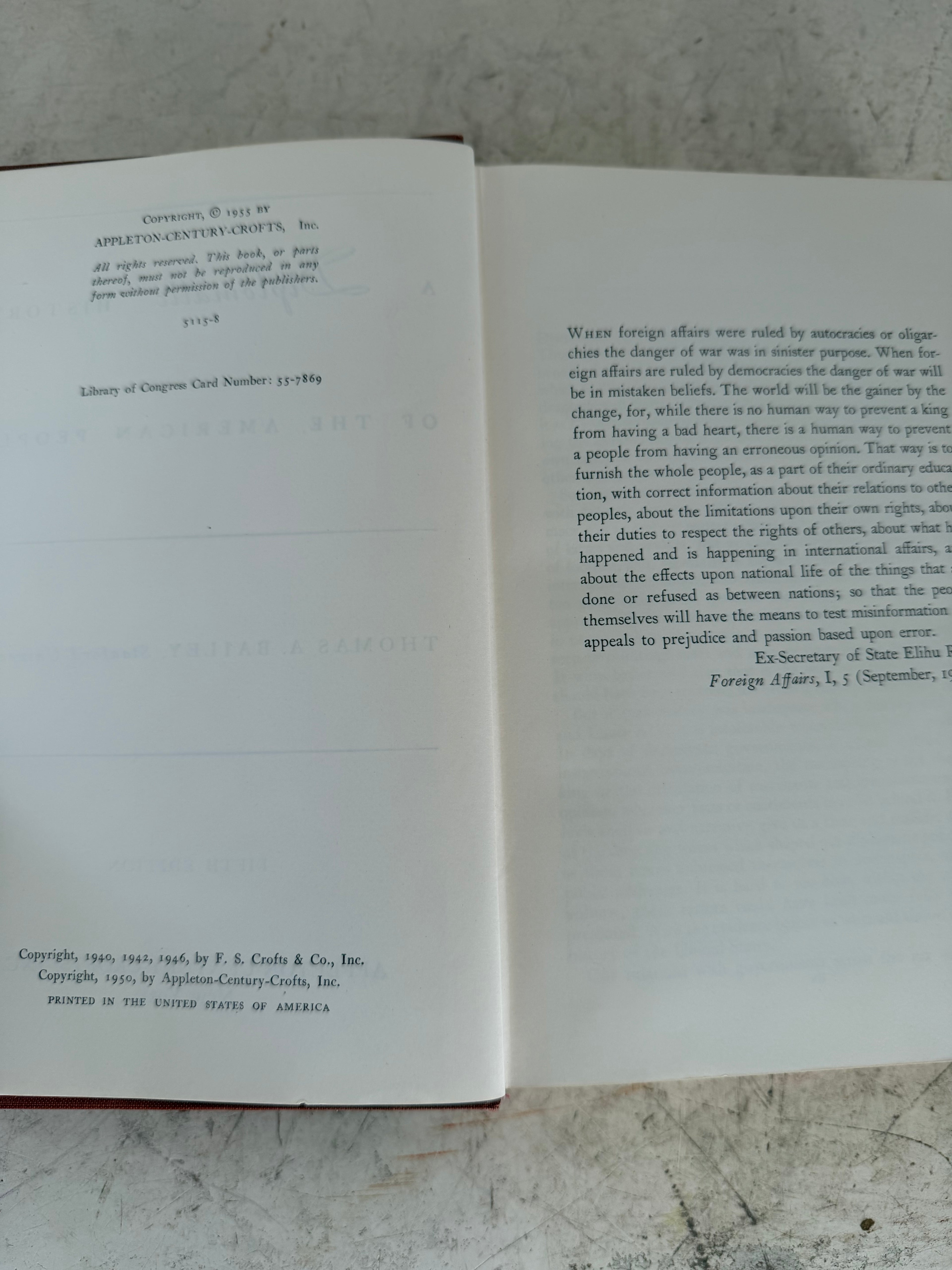 Thomas A. Bailey A Diplomatic History Of The American People