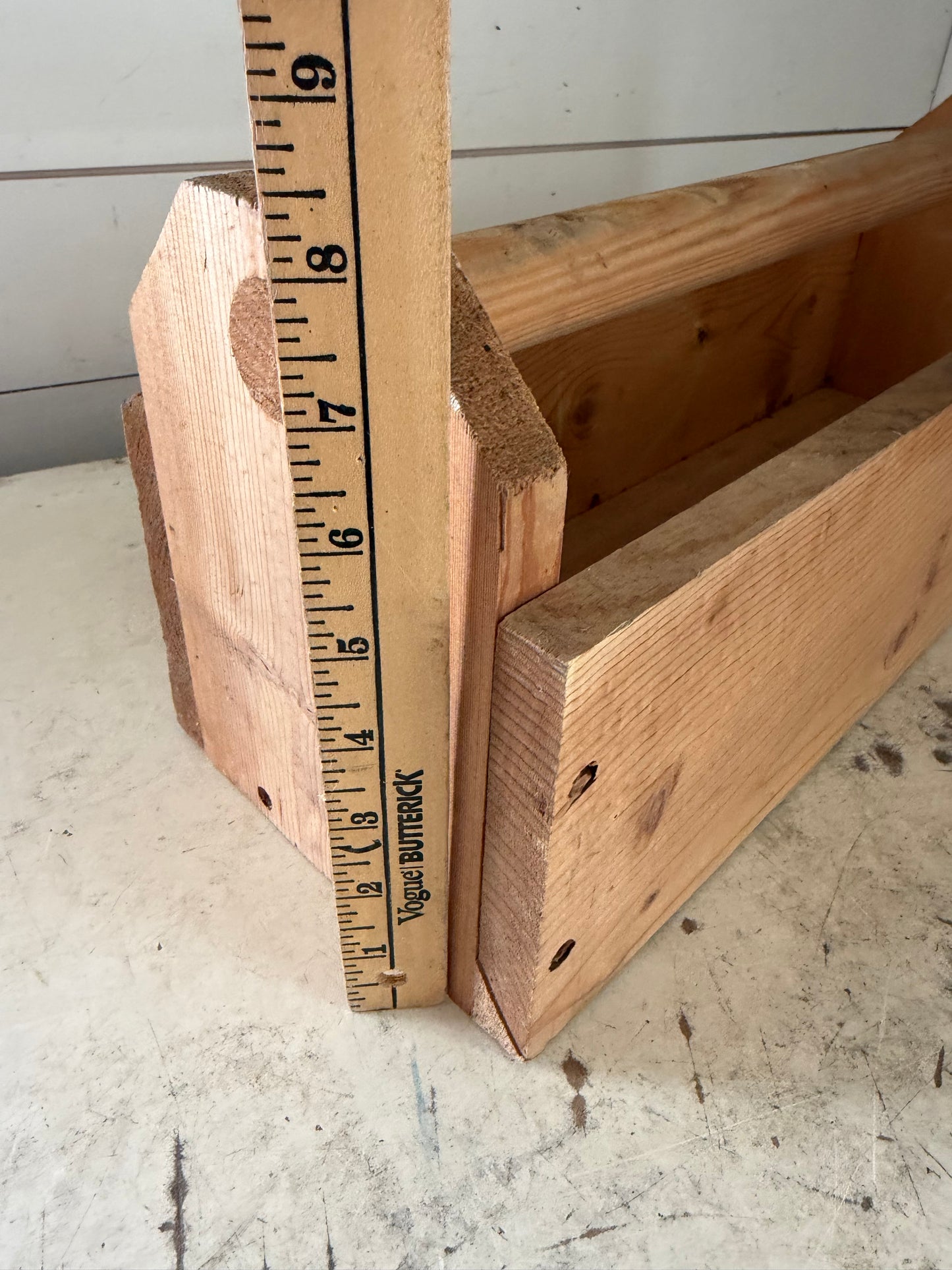 vintage handmade solid pine wood tool box caddy will get makeover