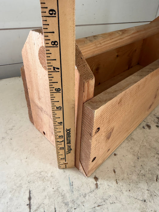 vintage handmade solid pine wood tool box caddy will get makeover