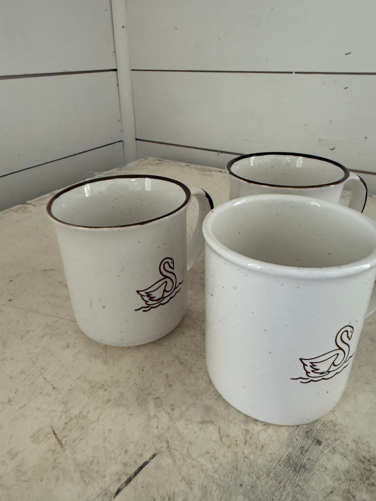 Vintage Schwans Food Company Speckled Mug Stoneware - sold individually