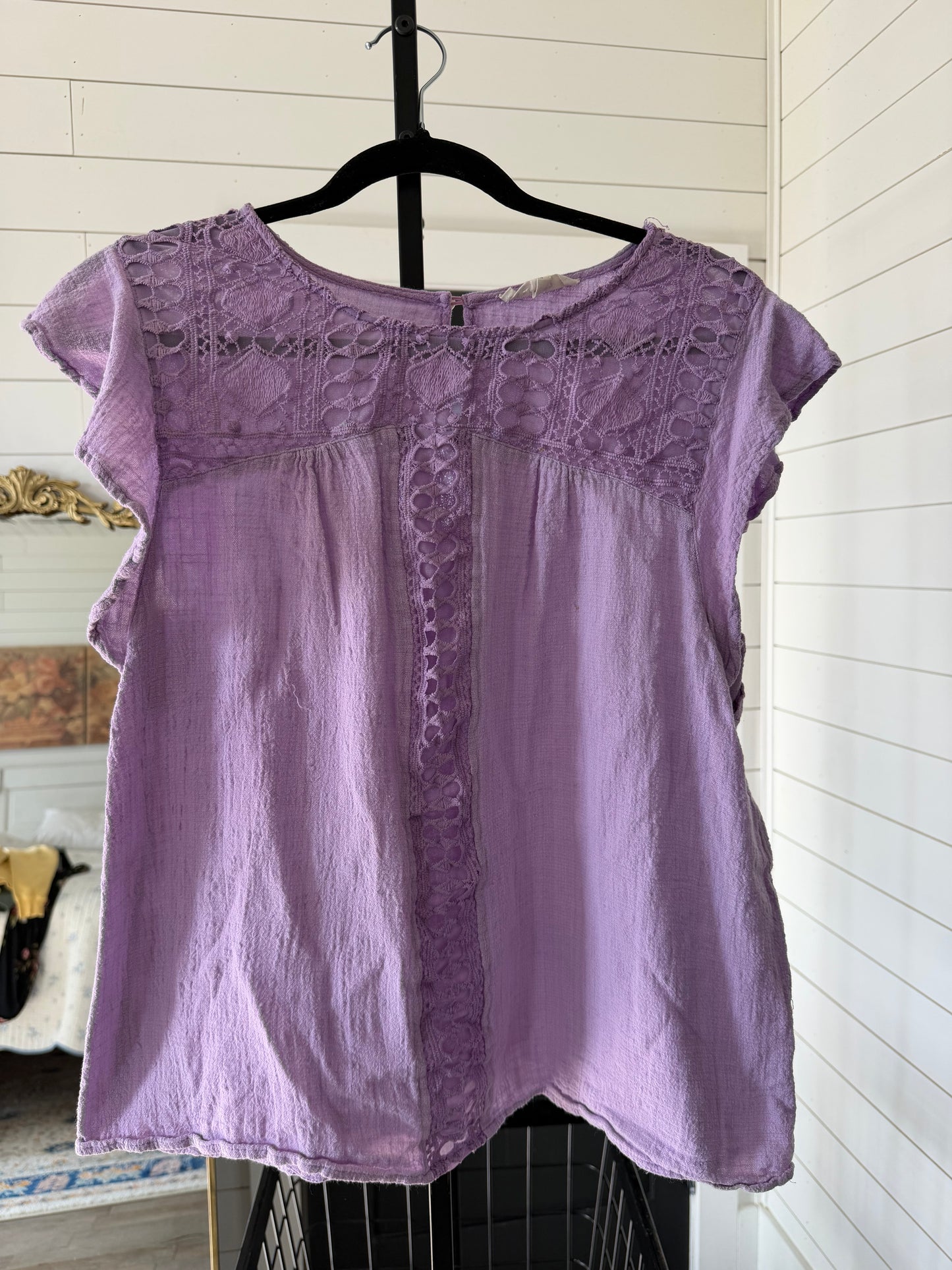 Purple Reborn J Blouse Shirt X-Large - made in USA