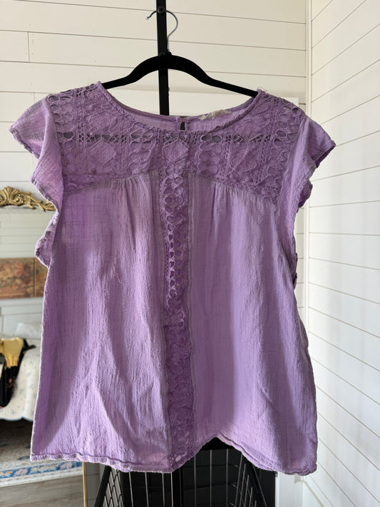 Purple Reborn J Blouse Shirt X-Large - made in USA