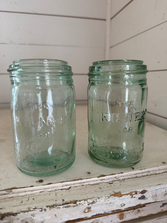 Late 19th Centure English Kilner Canning Jar - Sold Individually