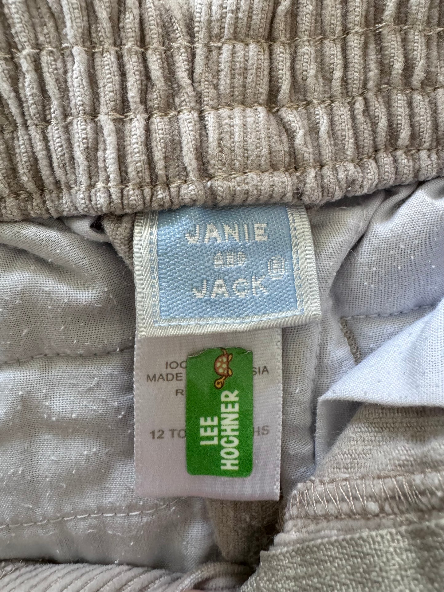 Janie and Jack Corduroy Pants 12-18 Mo