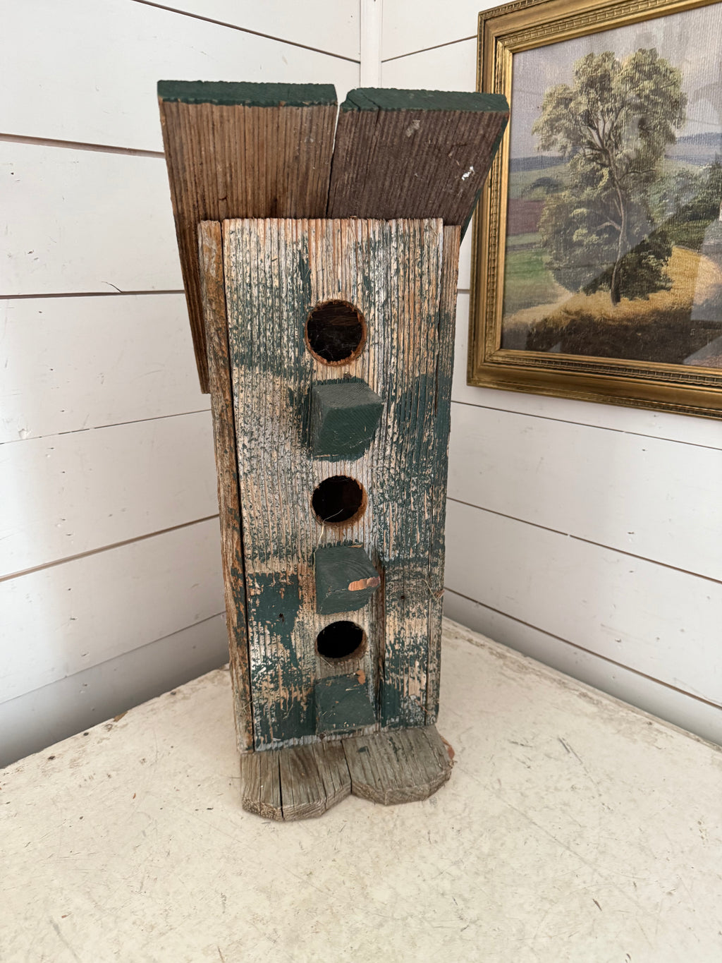 Tall Rustic Barnwood bird House