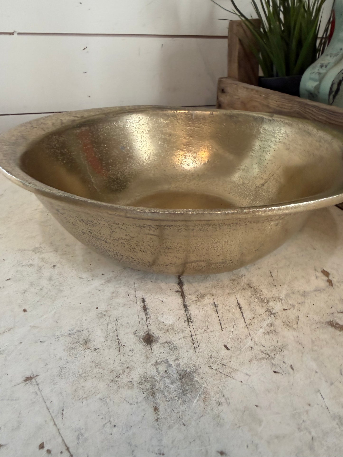 Cravings By CHRISSY TEIGEN 10 Inch cast metal Bowl in Champagne Gold