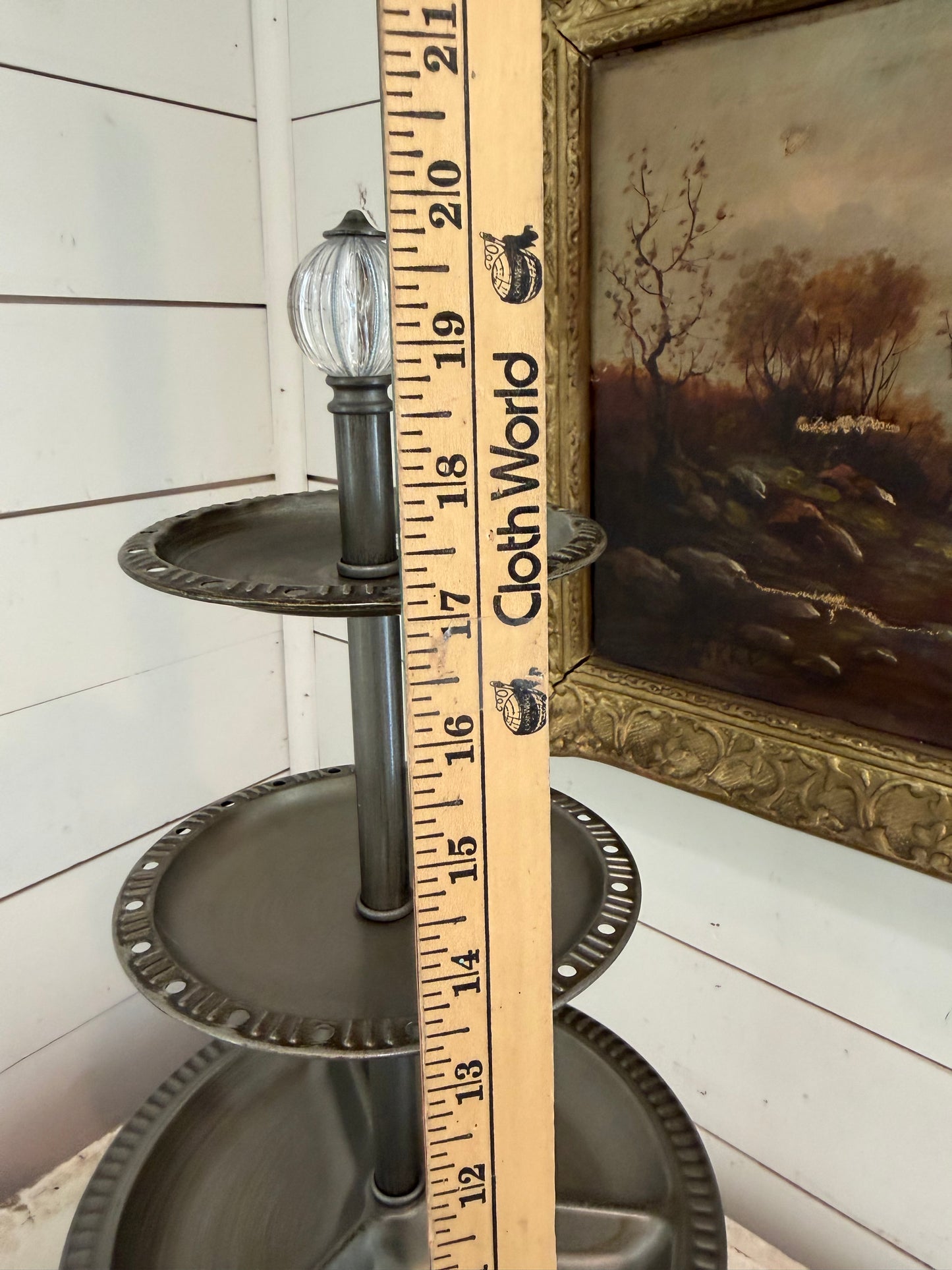 Metal Three Tier Tray