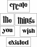 Create The Things Sign Bar Kit | JRV Stencil Designed by Debi from Debi's Design Diary